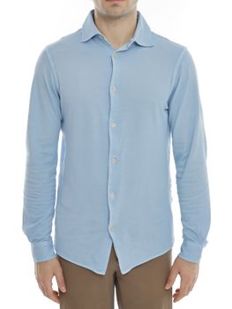 Camicia Filippo De Laurentiis Piquet Azzurro