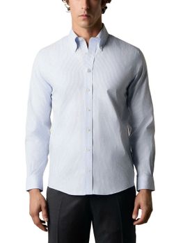Camicia Brooks Brothers Pinpoint Bianco/Azzurro