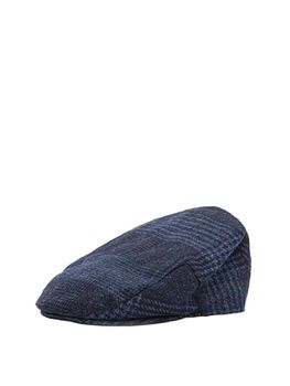 Flat Cap Barbour Deveron Tweed Blue