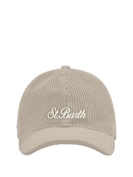 Ball Cap MC2 Saint Barth Corduroy Beige