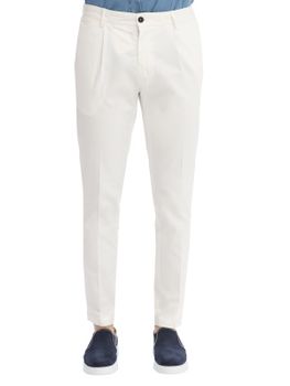 Trousers Devore Incipit Cotton White