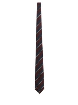 Tie Holliday & Brown Jacquard Bordeaux