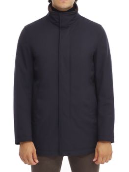 Jacket Herno Woolen Melange Blue
