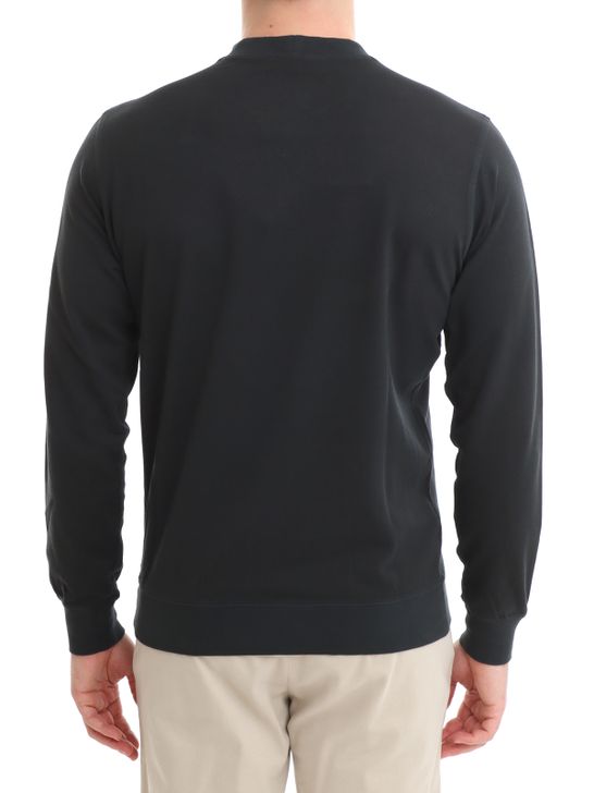 sweatershirt-filippo-de-laurentiis-pique-black