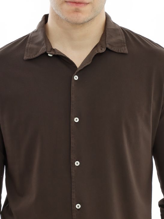 camicia-blker-jersey-marrone-6501-brown