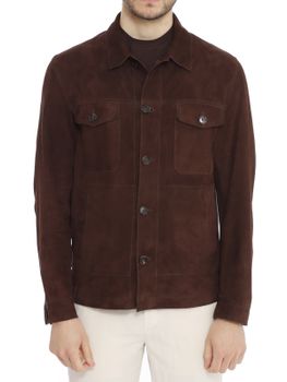 Overshirt H.C.R. Scamosciata Marrone