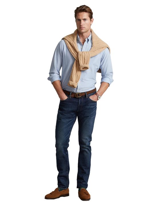 shirt-polo-ralph-lauren-oxford-light-blue