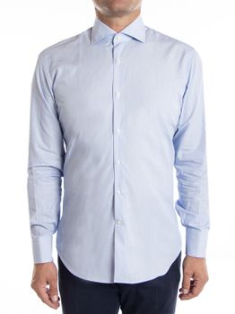 Camicia Veltroni Uomo Classica Bianco-Azzurro