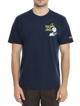 T-Shirt MC2 Saint Barth Stampata Blu