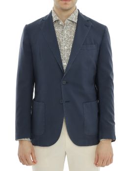 Giacca Santaniello Lana Blu