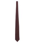 tie holliday & brown jacquard bordeaux