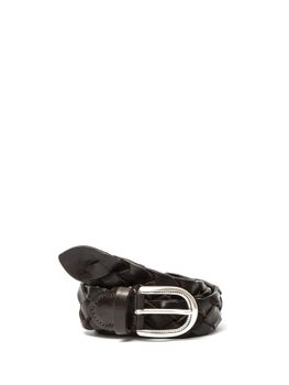 Cintura Alberto Luti Treccia Marrone