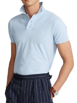 Polo Shirt Polo Ralph Lauren Mesh Light Blue