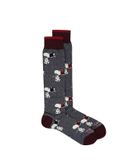 socks in the box snoopy grey
