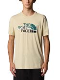 t-shirt the north face mountain line beige