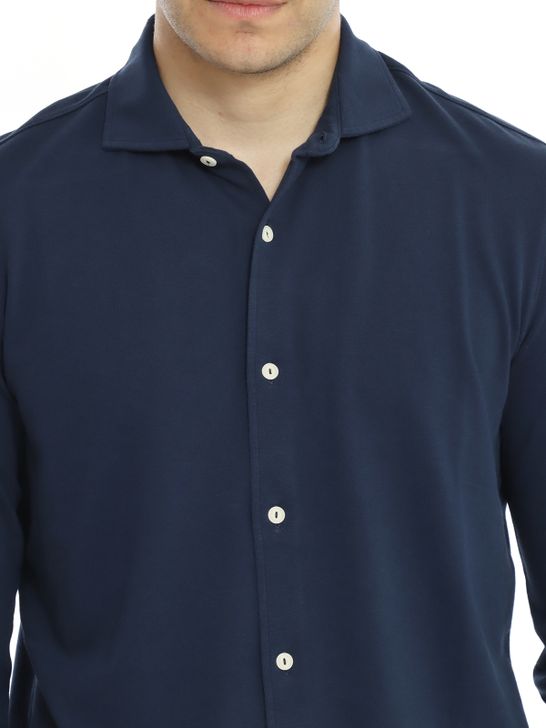 camicia-mc2-saint-barth-piquet-blu-amf0001-01315h