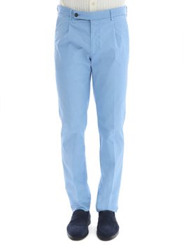 Pantaloni Berwich Gabardina Azzurro