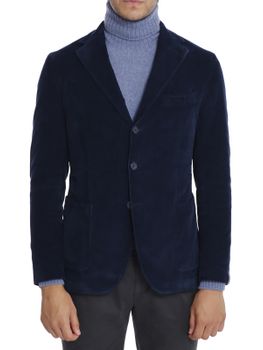 Giacca Santaniello Velluto Blu