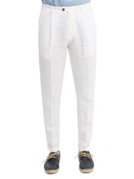 Pantaloni Devore Incipit Bianco