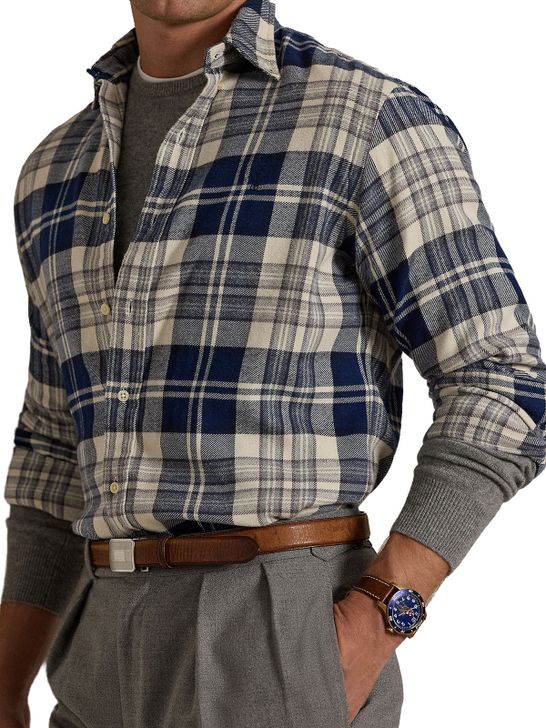 shirt-polo-ralph-lauren-plaid-beige