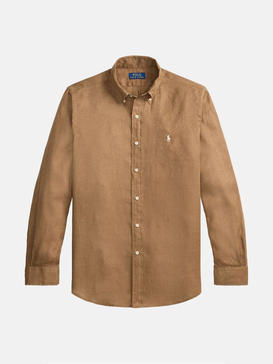 camicia-polo-ralph-lauren-lino-marrone-710966294-505