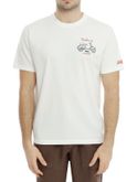 t-shirt mc2 saint barth stampata bianco