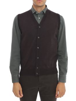Gilet Kangra Merinos Marrone