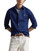 camicia polo ralph lauren twill blu
