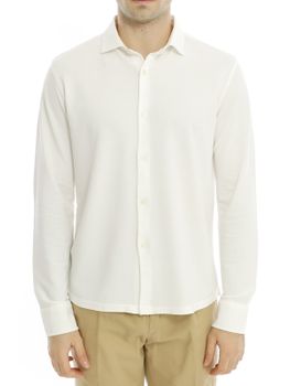 Camicia Magazzino Ricambi Piquet Bianco