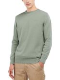 maglione barbour girocollo verde