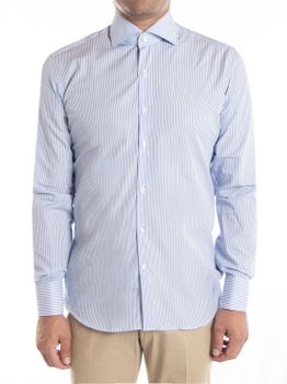 Camicia Veltroni Uomo Classica Bianco-Azzurro