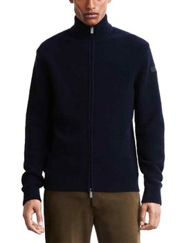 Maglione RRD Bouclè Full Zip Knit Blu
