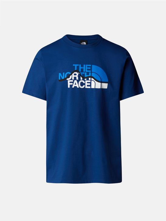 t-shirt-the-north-face-mountain-line-blue