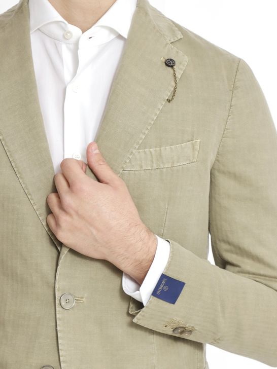 blazer-santaniello-micro-herringbone-green