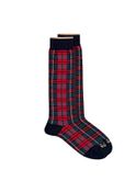 socks in the box tartan new red