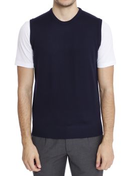 Gilet Pendolum Merinos Blu