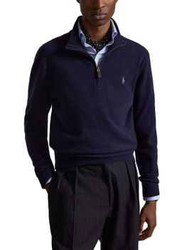 Maglia Polo Ralph Lauren Quarter Zip Blu