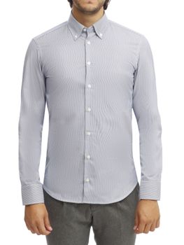 Camicia Bastoncino Doppio Ritorto Blu