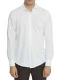 camicia mc2 saint barth piquet bianco