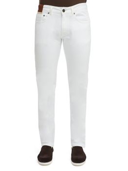 Jeans Devore Incipit Roma Bianco