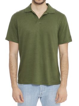Polo Shirt MC2 Saint Barth Linen Green