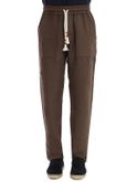 trousers mc2 saint barth calais brown