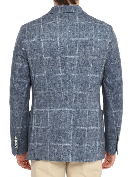 blazer-circolo-1901-overcheck-blue
