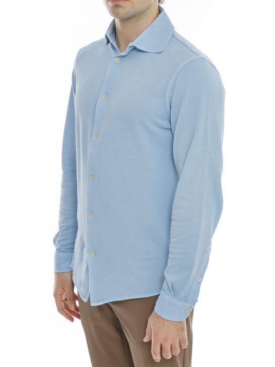 shirt-filippo-de-laurentiis-pique-light-blue