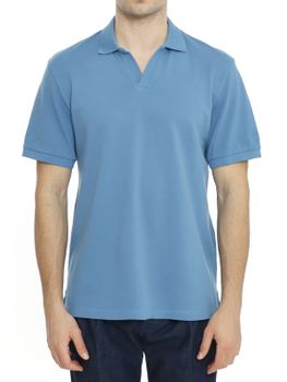 Polo MC2 Saint Barth Lino Azzurro