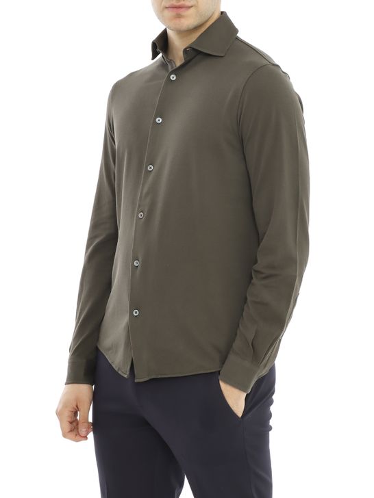 shirt-filippo-de-laurentiis-pique-brown
