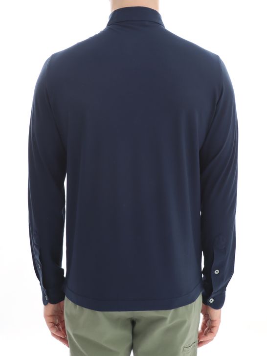 polo-shirt-filippo-de-laurentiis-crepe-blue