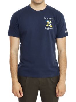 T-Shirt MC2 Saint Barth Stampata Blu