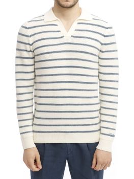 Maglia MC2 Saint Barth Righe Bianco