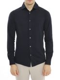 shirt filippo de laurentiis pique blue